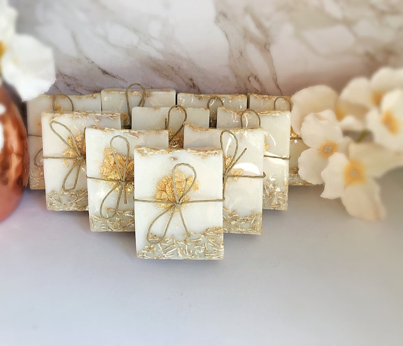 100 Bridal Shower Soap Favors Gold Glitter Soap Favors Etsy