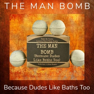 Regalo para él: Bombas de baño (Set de 4 bombas para hombre, aroma a sándalo) imagen 5