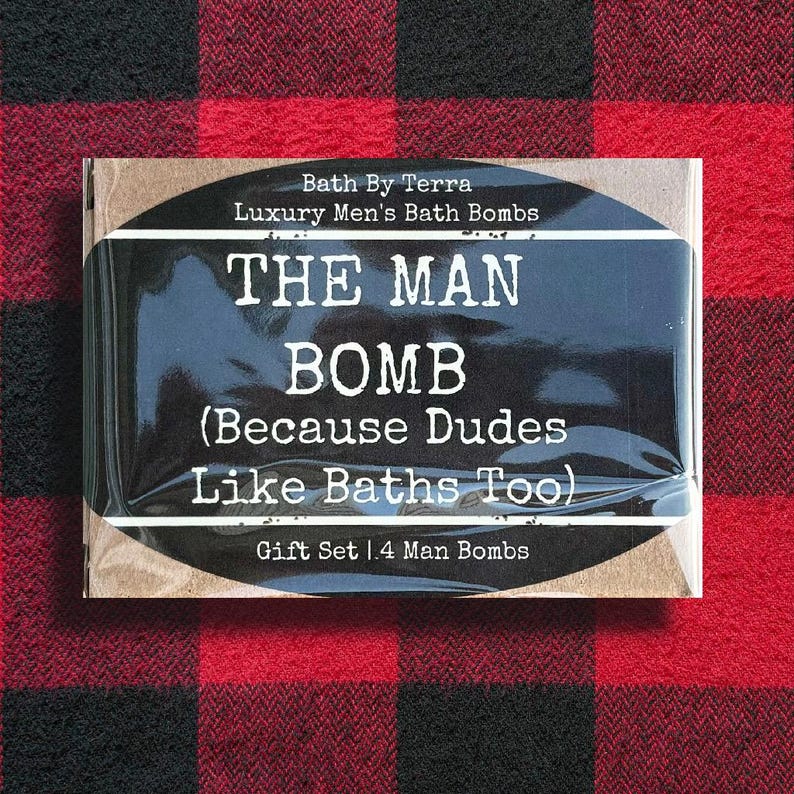 Regalo para él: Bombas de baño (Set de 4 bombas para hombre, aroma a sándalo) imagen 2