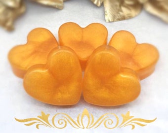 20 Heart Shaped Gold Soap Favors