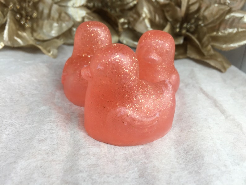 10 Duck Baby Shower Favors Rose Gold Soap Favors Girl Baby Shower Decoration