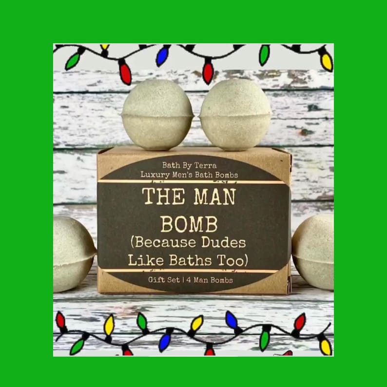 Regalo para él: Bombas de baño (Set de 4 bombas para hombre, aroma a sándalo) imagen 15