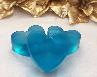 20 Teal Wedding Favors, Teal Soap Favors, Soap Favors, Baby Shower Favors, Teal Wedding, Teal, Mini Heart Soaps, Party Favors