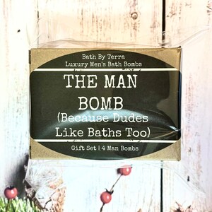 Regalo para él: Bombas de baño (Set de 4 bombas para hombre, aroma a sándalo) imagen 11