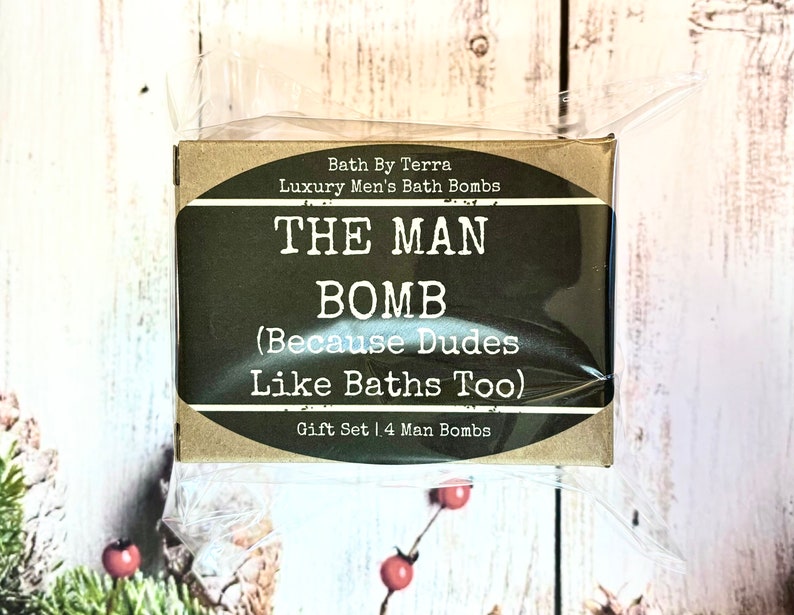 Regalo para él: Bombas de baño (Set de 4 bombas para hombre, aroma a sándalo) imagen 11