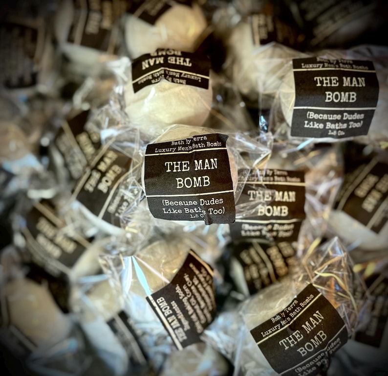 Regalo para él: Bombas de baño (Set de 4 bombas para hombre, aroma a sándalo) imagen 17