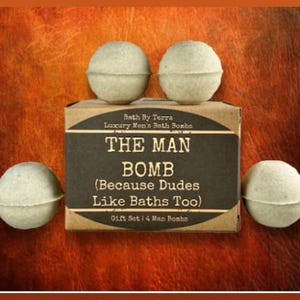 Regalo para él: Bombas de baño (Set de 4 bombas para hombre, aroma a sándalo) imagen 12