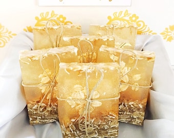 20 Gold Bridal Shower Favors / Bridal Shower Decoration  / Baby Shower Favor / Wedding Soap Favors