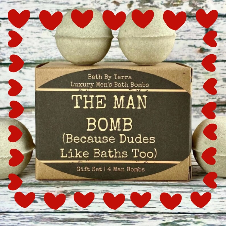 Regalo para él: Bombas de baño (Set de 4 bombas para hombre, aroma a sándalo) imagen 7