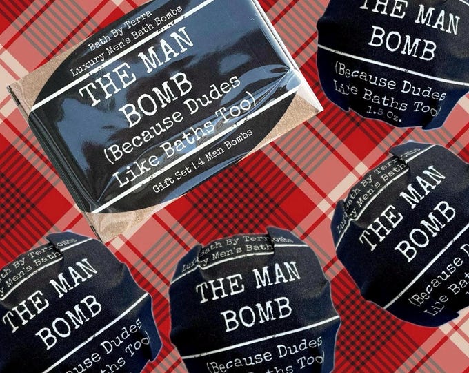 Featured listing image: Gift For Men / Bath Bombs For Men / Unique Gifts For Him