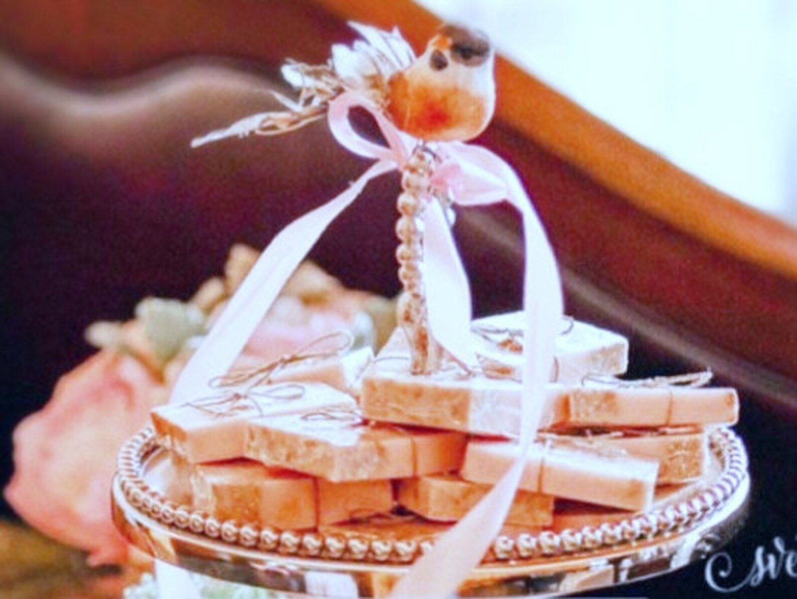 5 Gifts for Her / Rose Gold Glitter Soap Favors / Girl Shower Etsy