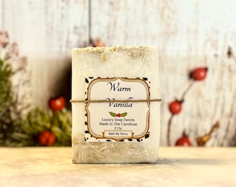 Mini Warm Vanilla Soap Bar / Stocking Stuffer