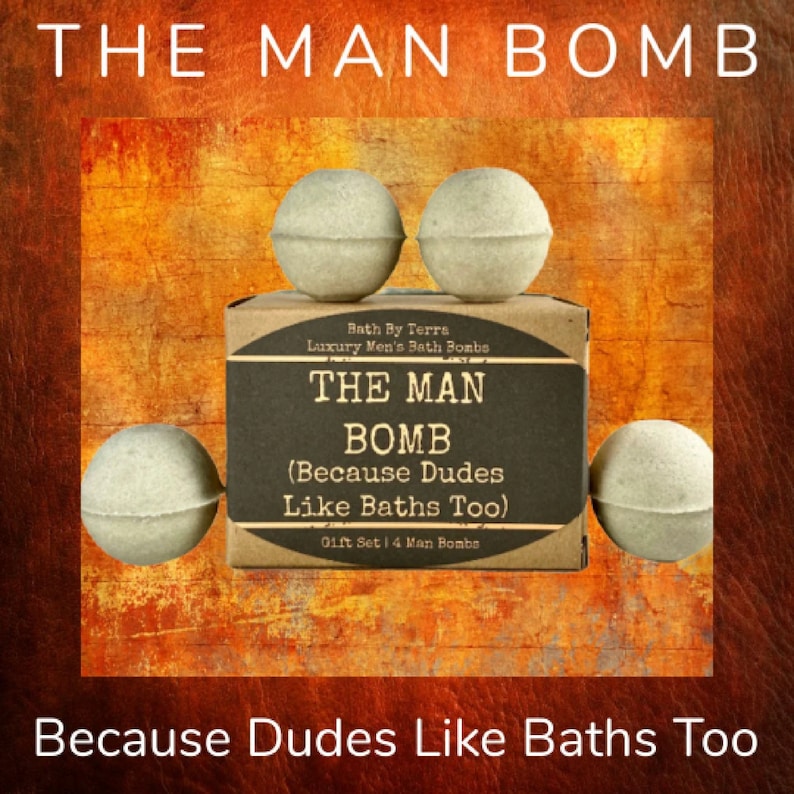 Regalo para él: Bombas de baño (Set de 4 bombas para hombre, aroma a sándalo) imagen 9