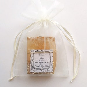 10 Ivory Organza Bags For Soap Favors / 4x6 Inches image 6