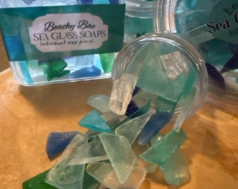 Sea glass soaps