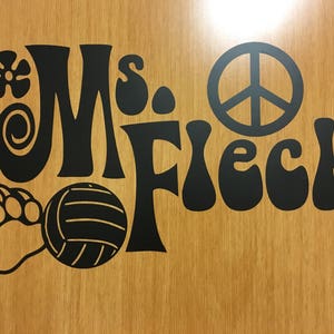 Personalized Custom Classroom Office Teacher Door Wall Vinyl