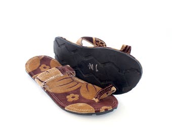 Atinga Kozi - Slipper-style soft fabric sandal (hand-crafted African tire sandals)