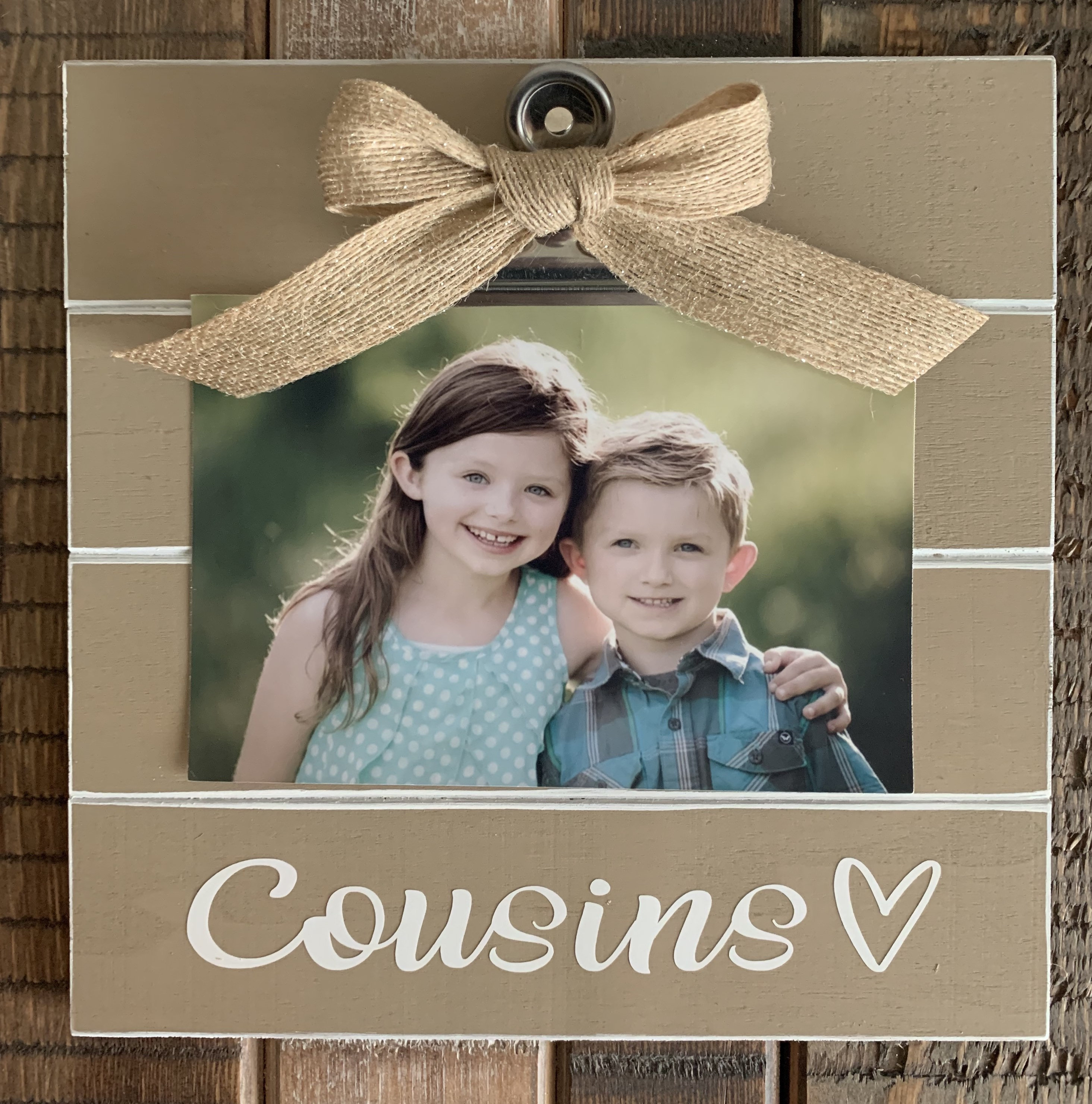 Cousins Frame Wood Frame That is Handpainted and Weathered. Etsy