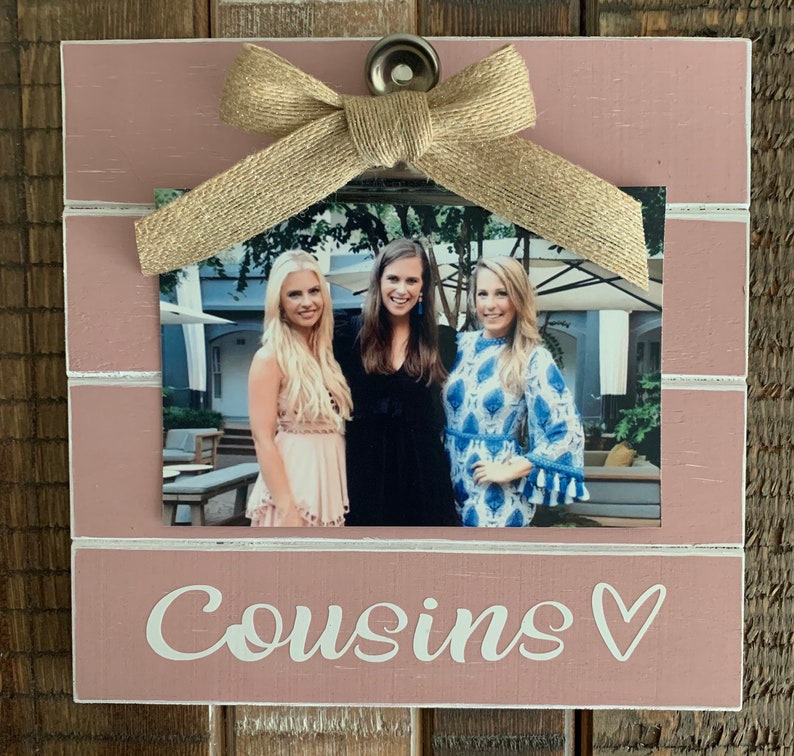 Cousins Frame Wood Frame That Is Hand Painted And Weathered Etsy