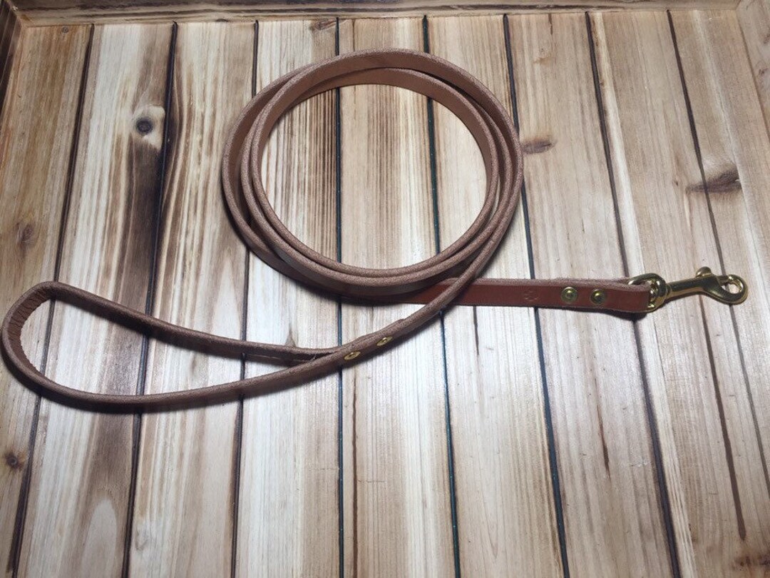 Leather Dog Leash- the Napoleon: Handmade Leather 5ft to 6ft Dog Leash ...