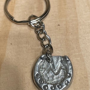 Pferd Fuß Abdruck Keychain