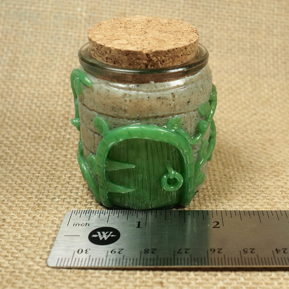 Stone House Polymer Clay Jar Etsy