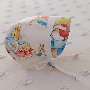 Vintage Peter Rabbit Bonnet, Modern Bonnet, Toddler bonnet, Peter Rabbit Bonnet, Sunhat, Baby Bonnet Brimmed, Vintage Bonnet