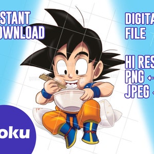 Goku Digital Download Image Dragonball z Image Goku Decal Image