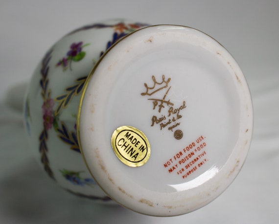 Hand-painted Paris Royal Set of Blue and Gold Porcelain Pitcher