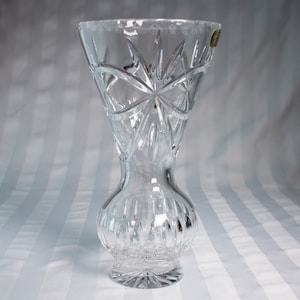 Stunning Genuine Hand Cut Lead Crystal Julia Vase - Made in Poland