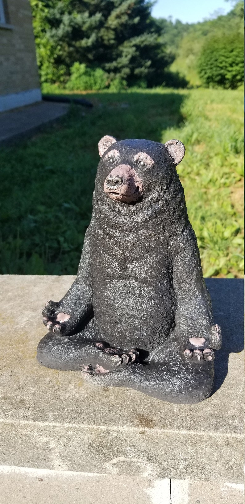 Concrete bear statue bear garden statue bear lawn ornament Etsy