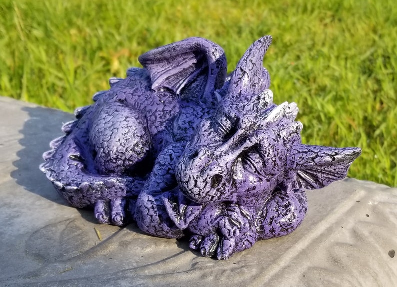 Sleeping dragon concrete dragon cement dragon statue yard | Etsy