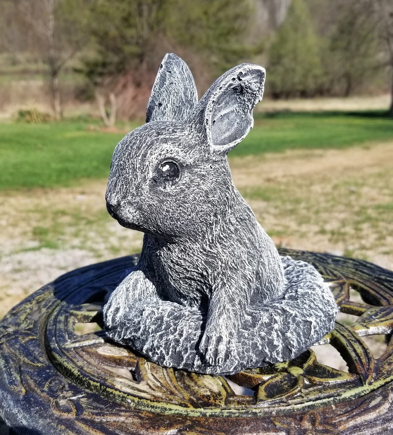 rabbit concrete statue