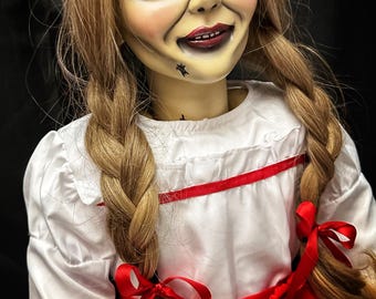 Annabelle doll   / Conjuring    (hand made)  life size my take and inspiration for the conjuring.