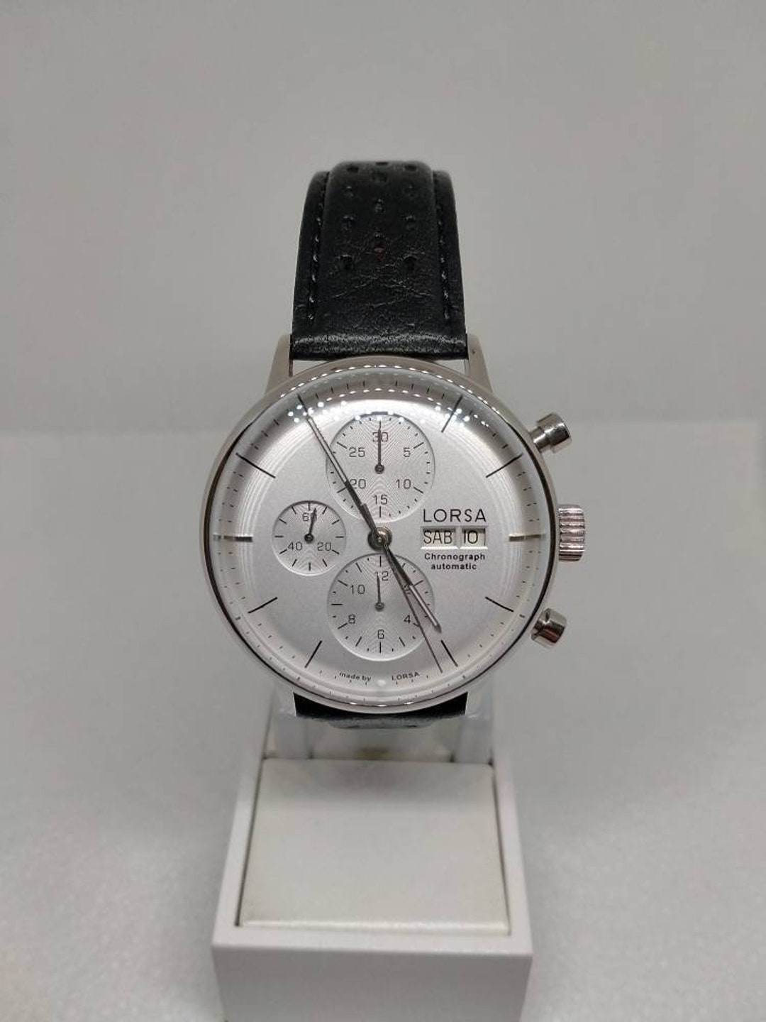 Lorsa Automatic Chronograph Men s Wristwatch Etsy Canada