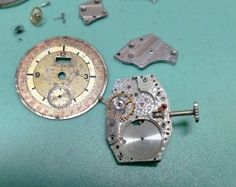 Extremely rare Jaeger Lecoultre Duo date dial and movement extremely rare