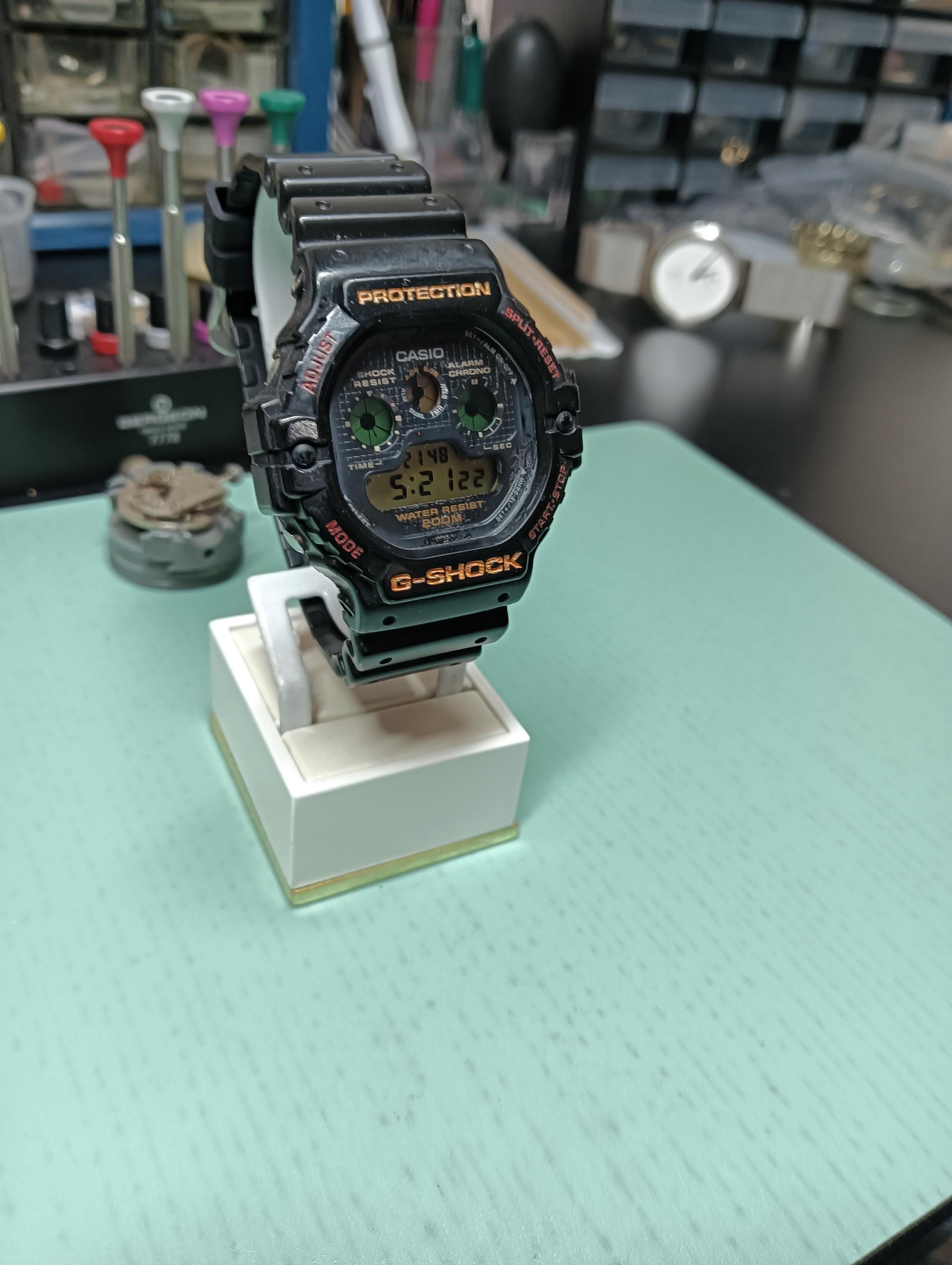 Casio G Shock DW 5900 914 Digital Watch Working 1992 Vintage