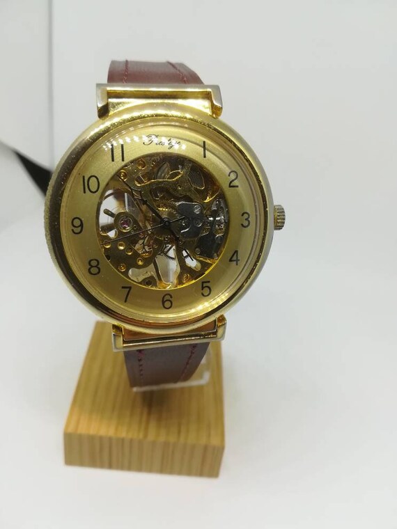 Vintage Prestige skeleton men's wristwatch