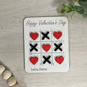 Valentine Tic Tac Toe, Tic Tac Toe Board Game, Kids Valentine Gift ...