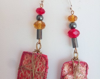 Ficodindia Fiber Earrings