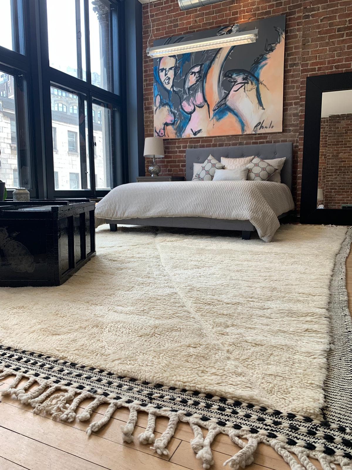 Made to Order Authentic Large Cream Rug Beni Ourain Rug Etsy