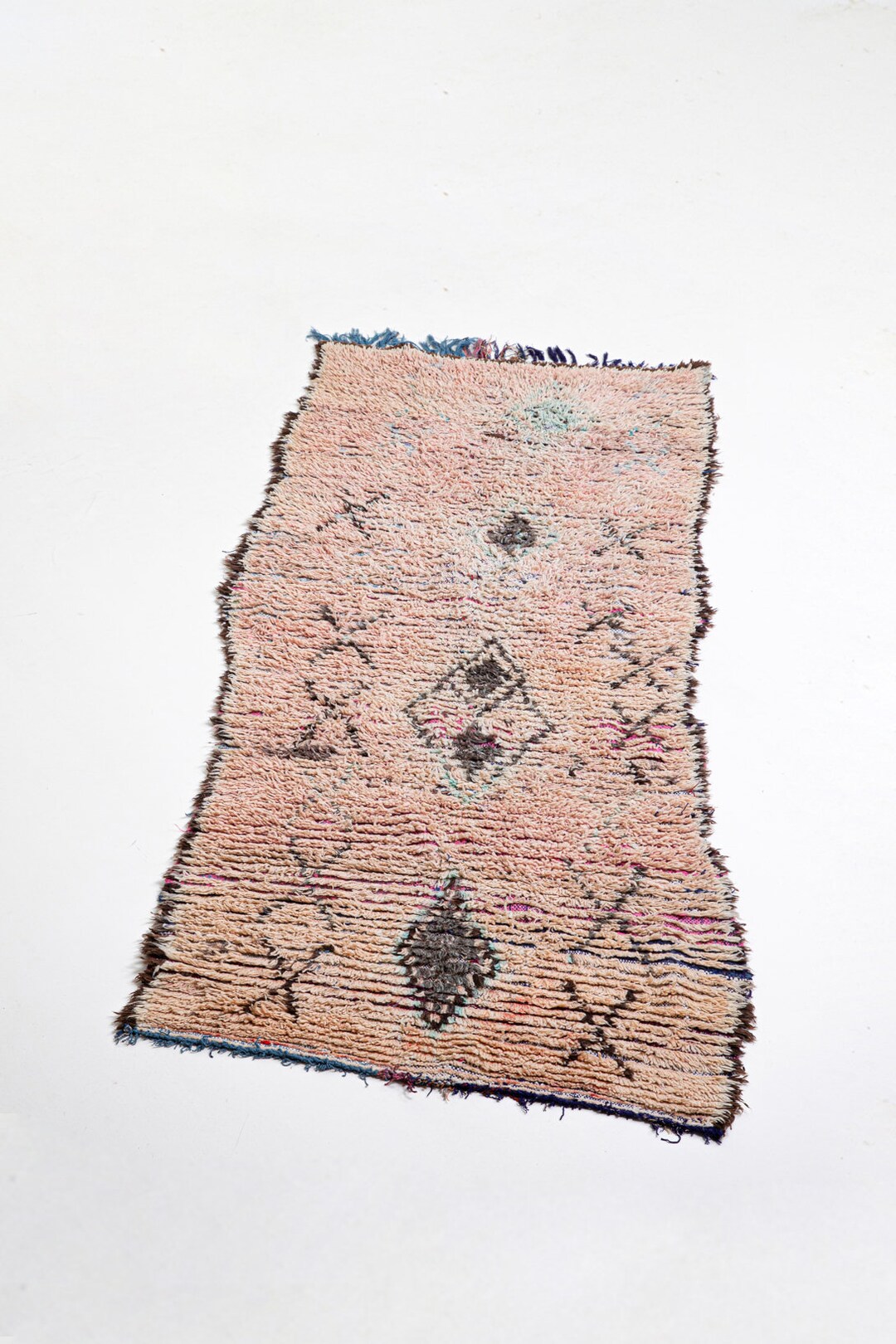 Vintage Rug Moroccan Carpet Wool Rug Handmade Carpet Inexpensive