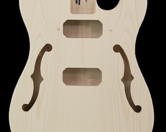 72 Thinline Style Guitar Body Unfinished Tele Ash - Etsy