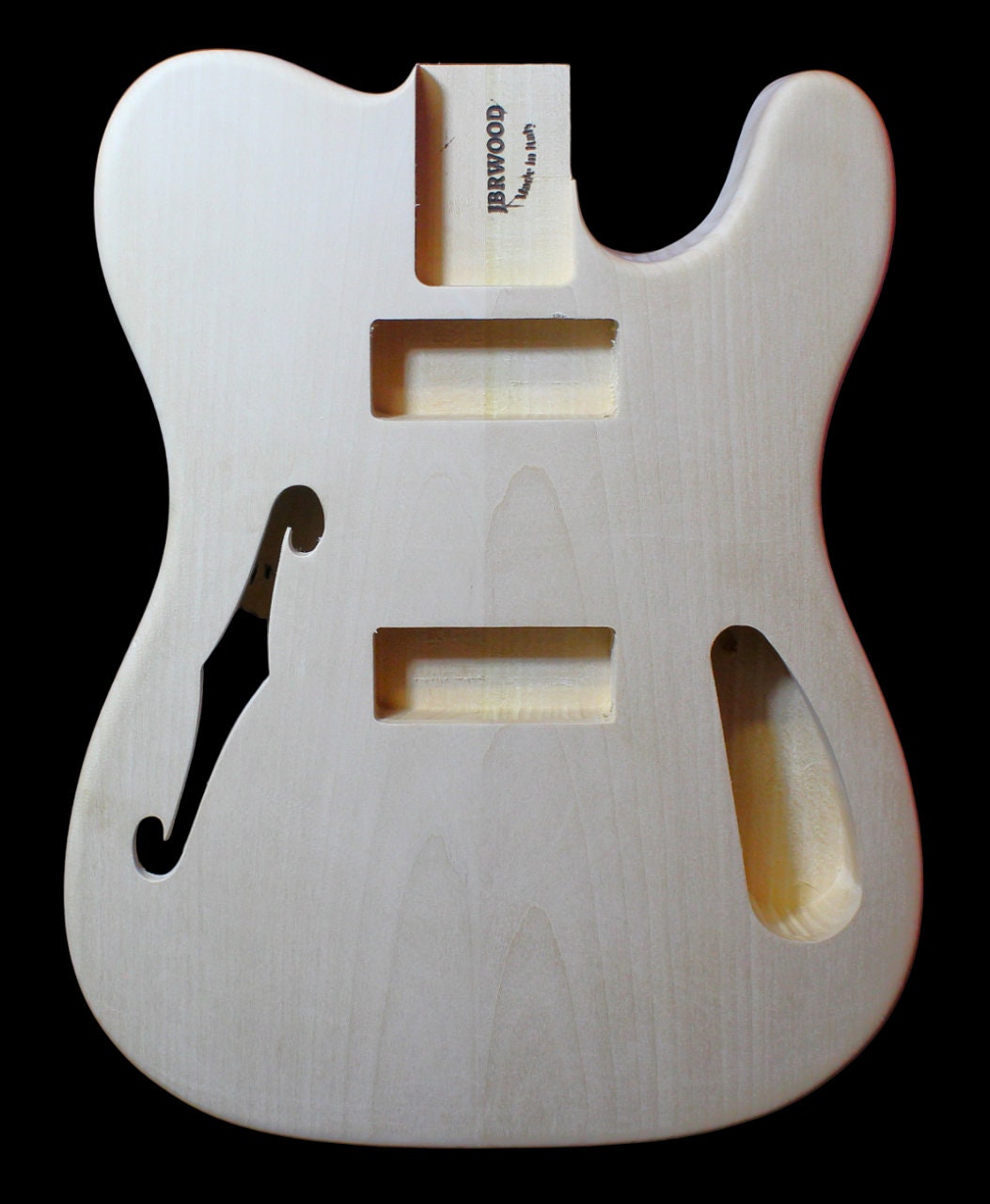 MJT Thinline Telecaster Body Blue Over Burst Nitro Heavy