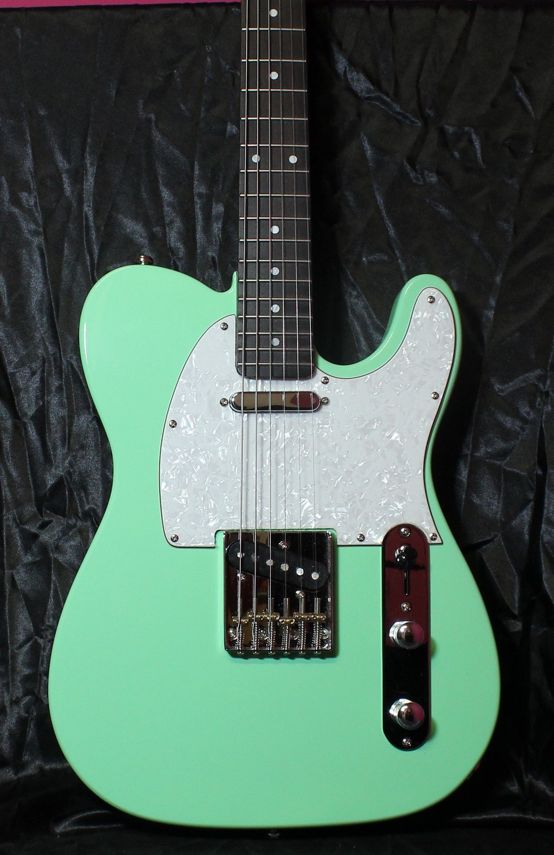 Surf Green Telecaster: Roasted Maple Neck, Alnico V Pickups - Etsy