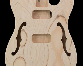 Telecaster body thinline poplar + top cedar