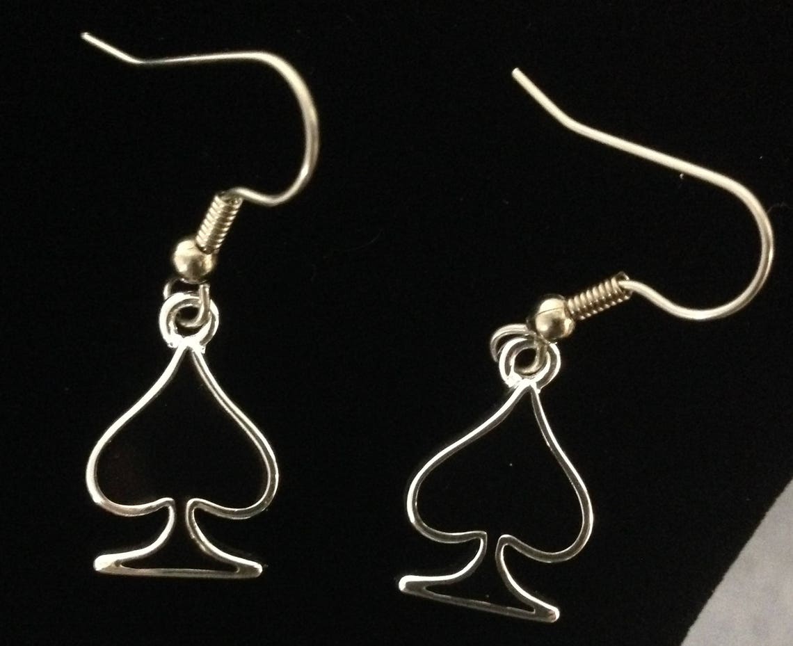 QUEEN of SPADES EARRINGS Etsy