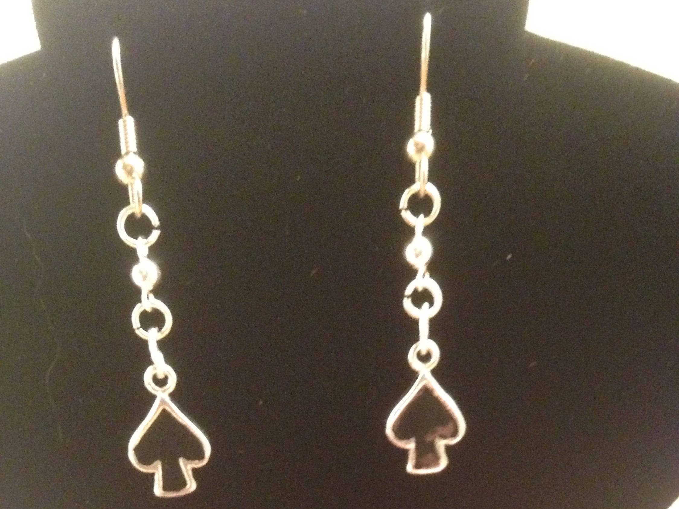 UNDERSTATED QUEEN of SPADES Earrings
