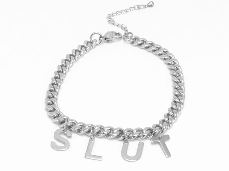SLUT Anklet/Bracelet | Etsy