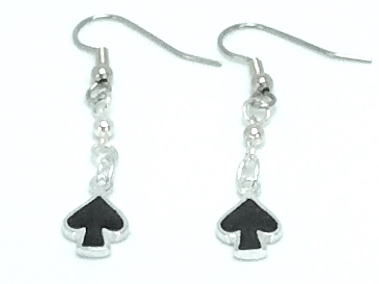 QUEEN of SPADES DANGLE Earrings